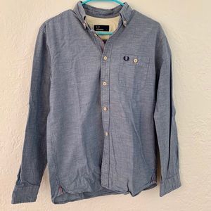 Fred Perry Long Sleeve Button Down Shirt Size S